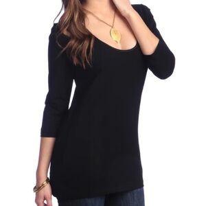 Left Coast Tee 3/4-length Sleeve Scoop Neck